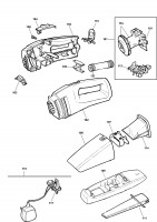 Black & Decker DB725-XJ Dustbuster Spare Parts Type 1